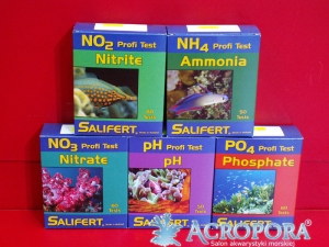 Salifert - Zestaw testów NO3, NO2, NH4, pH i PO4